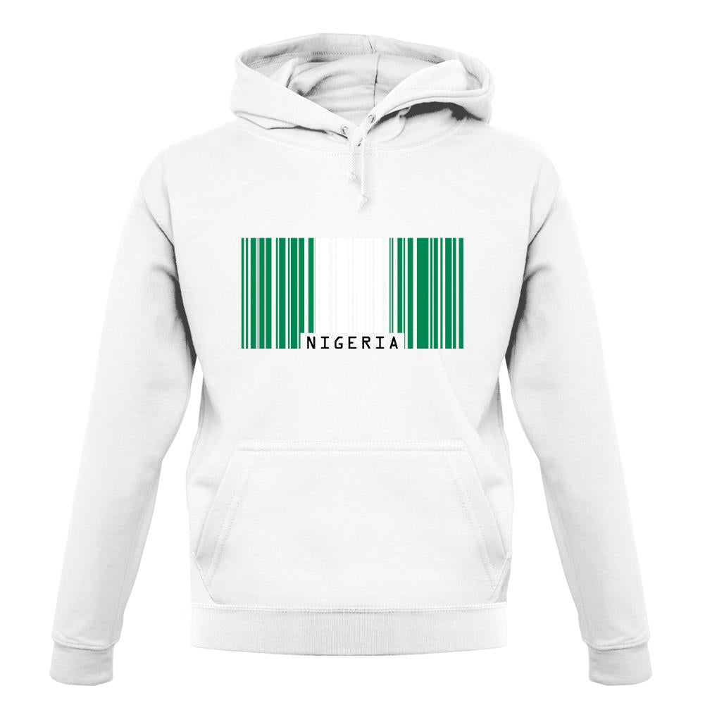 Nigeria Barcode Style Flag unisex hoodie