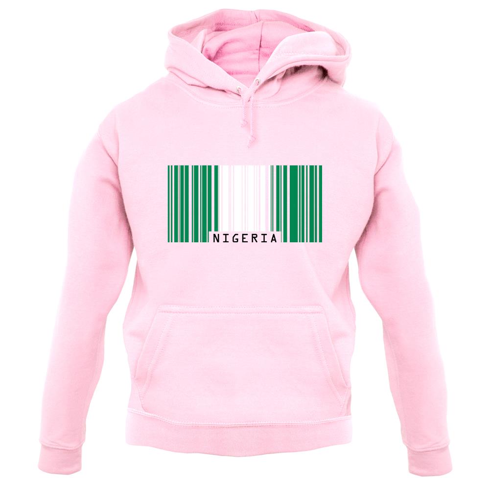 Nigeria Barcode Style Flag unisex hoodie