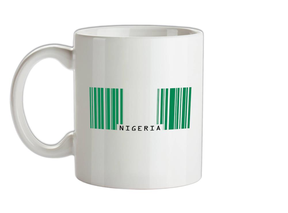 Nigeria Barcode Style Flag Ceramic Mug