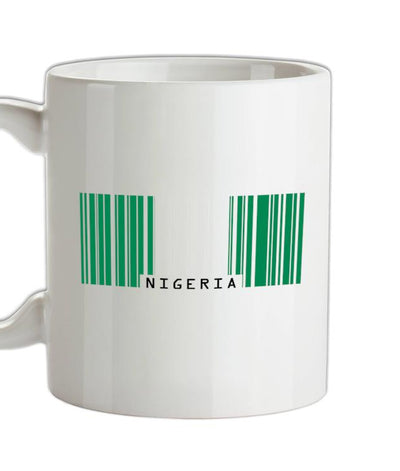 Nigeria Barcode Style Flag Ceramic Mug