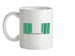 Nigeria Barcode Style Flag Ceramic Mug