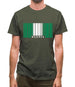 Nigeria Barcode Style Flag Mens T-Shirt