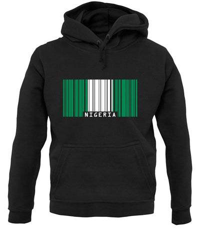 Nigeria Barcode Style Flag unisex hoodie
