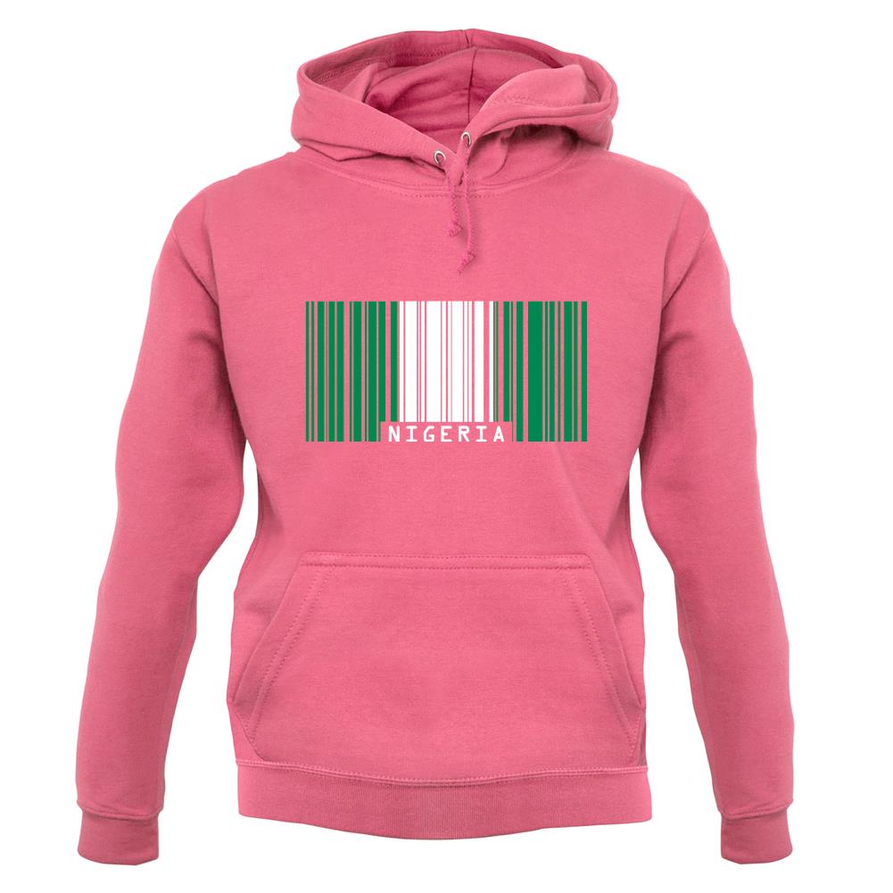 Nigeria Barcode Style Flag unisex hoodie