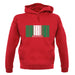 Nigeria Barcode Style Flag unisex hoodie