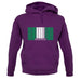 Nigeria Barcode Style Flag unisex hoodie