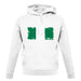 Nigeria Grunge Style Flag unisex hoodie