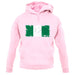 Nigeria Grunge Style Flag unisex hoodie