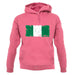 Nigeria Grunge Style Flag unisex hoodie