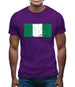 Nigeria Grunge Style Flag Mens T-Shirt