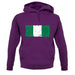 Nigeria Grunge Style Flag unisex hoodie