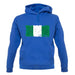 Nigeria Grunge Style Flag unisex hoodie