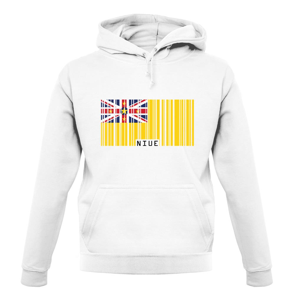 Niue Barcode Style Flag unisex hoodie