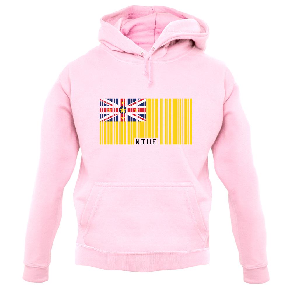 Niue Barcode Style Flag unisex hoodie