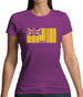 Niue Barcode Style Flag Womens T-Shirt