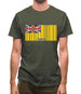 Niue Barcode Style Flag Mens T-Shirt