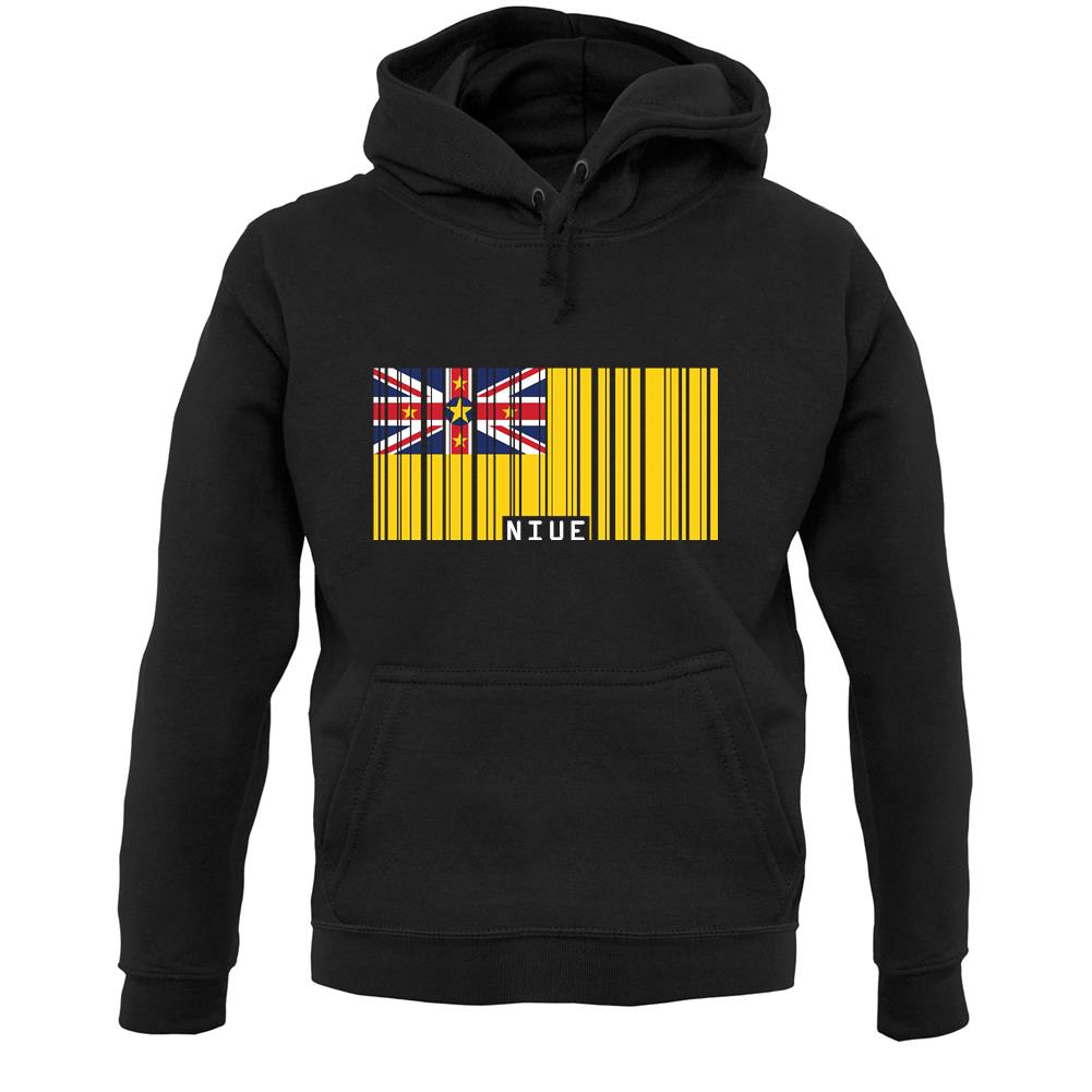 Niue Barcode Style Flag Unisex Hoodie