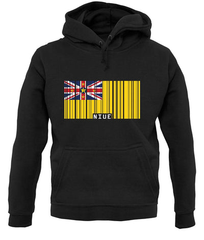 Niue Barcode Style Flag unisex hoodie