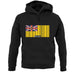 Niue Barcode Style Flag unisex hoodie