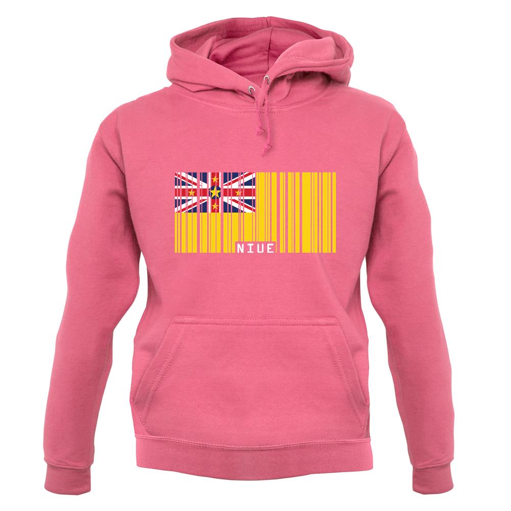 Niue Barcode Style Flag unisex hoodie