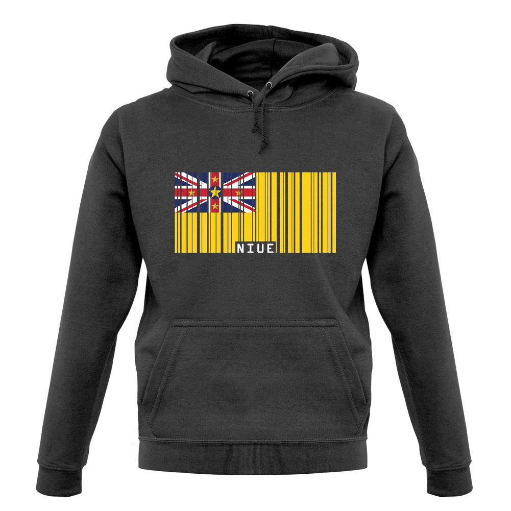Niue Barcode Style Flag unisex hoodie