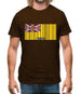 Niue Barcode Style Flag Mens T-Shirt