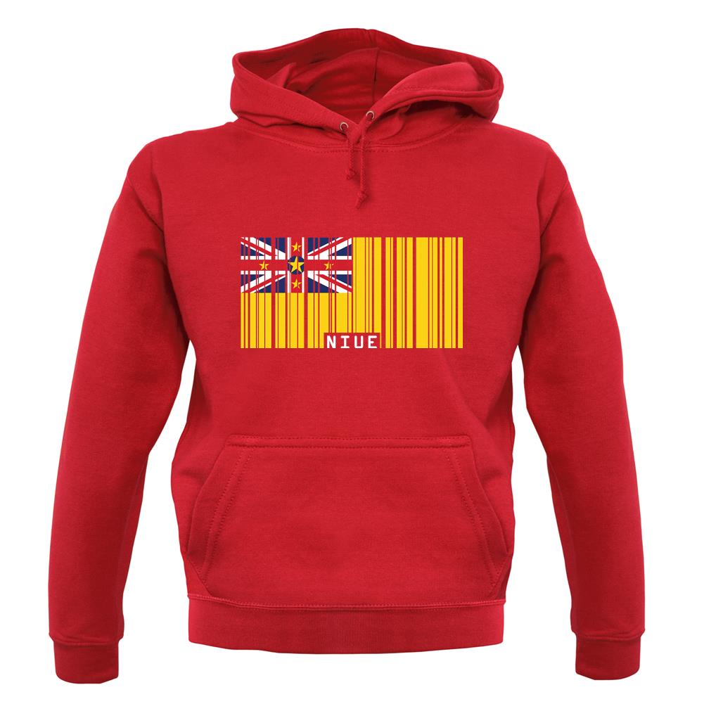 Niue Barcode Style Flag unisex hoodie