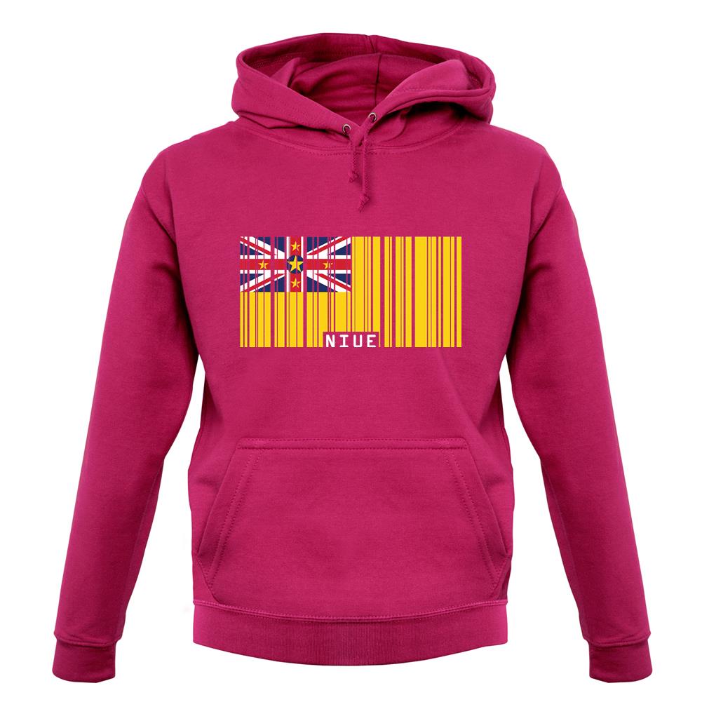 Niue Barcode Style Flag unisex hoodie