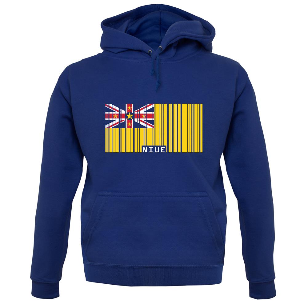 Niue Barcode Style Flag unisex hoodie