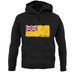 Niue Grunge Style Flag unisex hoodie