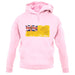 Niue Grunge Style Flag unisex hoodie