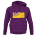 Niue Grunge Style Flag unisex hoodie