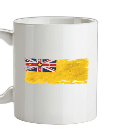 Niue Grunge Style Flag Ceramic Mug
