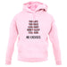 No Excuses unisex hoodie