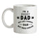 I'm A Rugby Dad Ceramic Mug