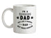 I'm A Running Dad Ceramic Mug