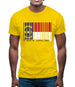 North Carolina  Barcode Style Flag Mens T-Shirt