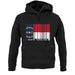 North Carolina  Barcode Style Flag unisex hoodie