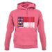 North Carolina  Barcode Style Flag unisex hoodie