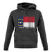 North Carolina  Barcode Style Flag unisex hoodie