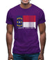 North Carolina  Barcode Style Flag Mens T-Shirt