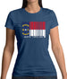 North Carolina  Barcode Style Flag Womens T-Shirt