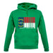 North Carolina  Barcode Style Flag unisex hoodie