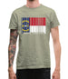 North Carolina  Barcode Style Flag Mens T-Shirt