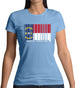 North Carolina  Barcode Style Flag Womens T-Shirt