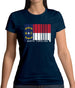 North Carolina  Barcode Style Flag Womens T-Shirt