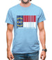 North Carolina  Barcode Style Flag Mens T-Shirt