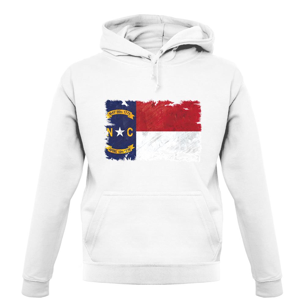 North Carolina Grunge Style Flag unisex hoodie