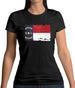 North Carolina Grunge Style Flag Womens T-Shirt