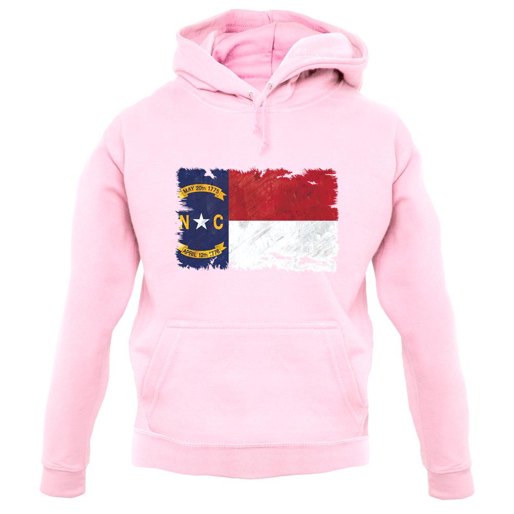 North Carolina Grunge Style Flag unisex hoodie